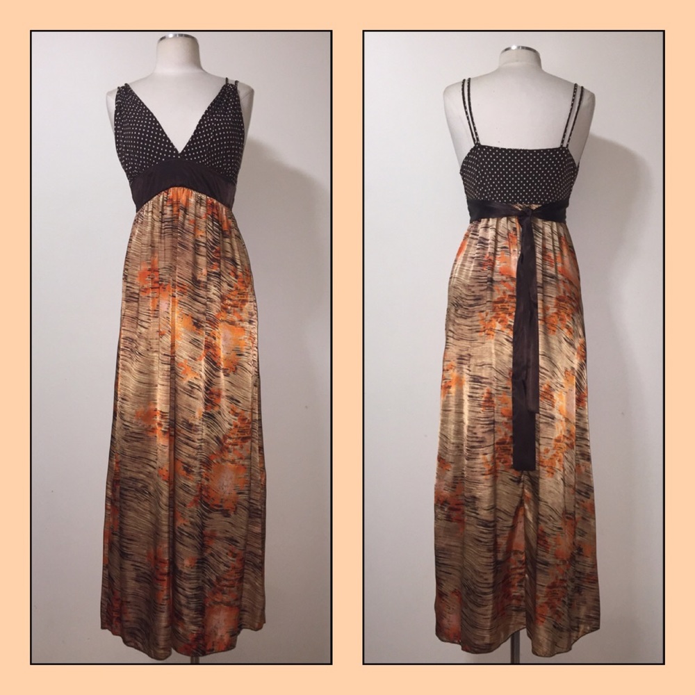 💄👠👛BOHO CHIQUE MAXI HALTER DRESS NWT Sz M💄👠👛